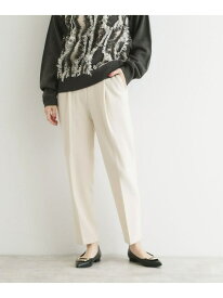 【SALE／40%OFF】【洗える】両面起毛テーパードパンツ THE SHOP TK ザ ショップ ティーケー パンツ その他のパンツ ホワイト グレー ブラック【RBA_E】[Rakuten Fashion]