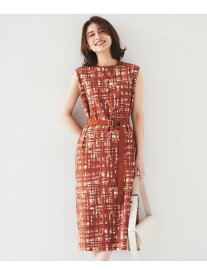 【SALE／40%OFF】【アンサンブル可能】チェックプリントワンピース UNTITLED アンタイトル ワンピース・ドレス その他のワンピース・ドレス ブラウン ネイビー【RBA_E】【送料無料】[Rakuten Fashion]