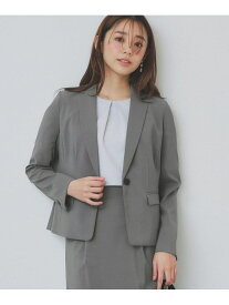 【SALE／40%OFF】ストレッチテーラードジャケット/セットアップ対応【洗える/抗ピル/接触冷感】 index インデックス ジャケット・アウター テーラードジャケット・ブレザー グレー ブラック【RBA_E】【送料無料】[Rakuten Fashion]