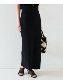 【SALE／50%OFF】【セットアップ可能】ペンシルニットスカート UNTITLED アンタイトル スカート ロング・マキシスカート ベージュ ブラック【RBA_E】【送料無料】[Rakuten Fashion]