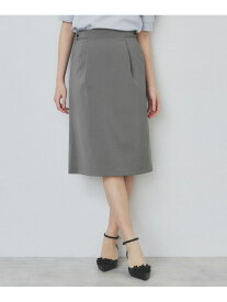 【SALE／50%OFF】ストレッチセミタイトスカート/セットアップ対応【洗濯機洗い可/抗ピル】 index インデックス スカート ロング・マキシスカート ブラック グレー【RBA_E】[Rakuten Fashion]