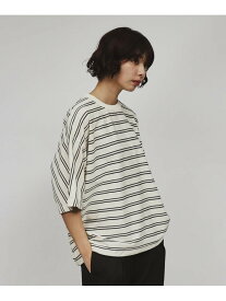 【SALE／30%OFF】ボーダードルマンカットソー tk.TAKEO KIKUCHI ティーケータケオキクチ トップス カットソー・Tシャツ ホワイト ブラック ピンク【RBA_E】【送料無料】[Rakuten Fashion]