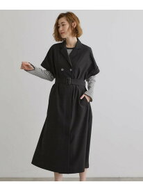【SALE／45%OFF】【雑誌掲載】シーズレスで使えるトレンチライク2WAYワンピース grove グローブ ワンピース・ドレス その他のワンピース・ドレス ベージュ カーキグリーン ブラック【RBA_E】[Rakuten Fashion]
