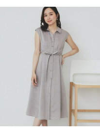 【SALE／40%OFF】リネンライクシャツワンピース【洗濯機洗い可】 index インデックス ワンピース・ドレス その他のワンピース・ドレス オレンジ ブラウン ブルー【RBA_E】【送料無料】[Rakuten Fashion]