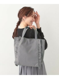 フリルトートバッグ SHOO・LA・RUE シューラルー バッグ トートバッグ ブラック グレー ピンク イエロー[Rakuten Fashion]