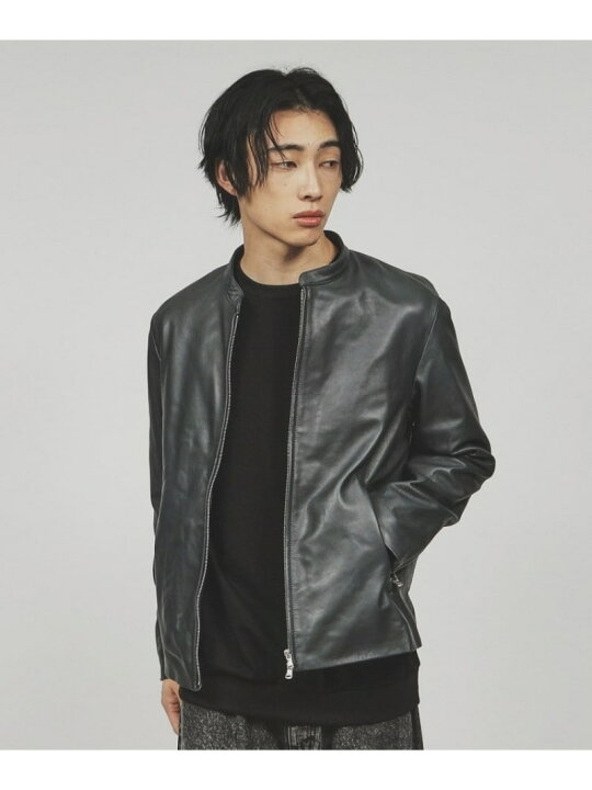 楽天市場】【SALE／50%OFF】ラムレザーシングルライダースジャケット 