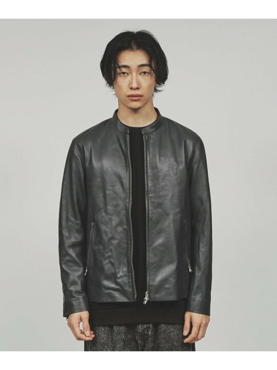 楽天市場】【SALE／50%OFF】ラムレザーシングルライダースジャケット 