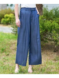 【SALE／50%OFF】【otonaMUSE5月号掲載/セットアップ可】テンセルデニムワイドパンツ DRESSTERIOR ドレステリア パンツ その他のパンツ ブルー【RBA_E】【送料無料】[Rakuten Fashion]