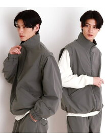 【SALE／20%OFF】デタッチャブルスタンドブルゾン&ベスト セットアップ可/2WAY THE SHOP TK ザ ショップ ティーケー ジャケット・アウター ブルゾン・ジャンパー ブラック グレー【RBA_E】【送料無料】[Rakuten Fashion]