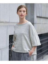 【SALE／20%OFF】【ウォッシャブル/セットアップ可】リネン混裏毛ドロストプルオーバー DRESSTERIOR ドレステリア トップス カットソー・Tシャツ グレー【RBA_E】【送料無料】[Rakuten Fashion]