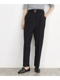 【SALE／40%OFF】【美シルエット/スタイルUP】ベルト付テーパードパンツ/洗える THE SHOP TK ザ ショップ ティーケー パンツ その他のパンツ パープル ブラック【RBA_E】【送料無料】[Rakuten Fashion]
