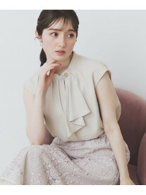 【SALE／20%OFF】アシンメトリーボウタイブラウス【洗濯機洗い可】 index インデックス トップス シャツ・ブラウス グレー ホワイト ネイビー【RBA_E】[Rakuten Fashion]
