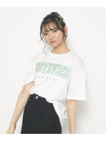 サテンアップリケアソートTシャツ PINK-latte ピンク ラテ トップス カットソー・Tシャツ ホワイト グレー レッド パープル[Rakuten Fashion]