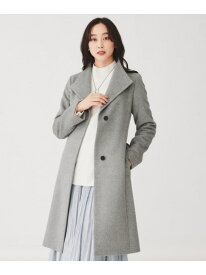 【日本製】2WAYスタンドカラーロングコート UNTITLED アンタイトル ジャケット・アウター その他のジャケット・アウター グレー ベージュ ブラック ピンク【送料無料】[Rakuten Fashion]