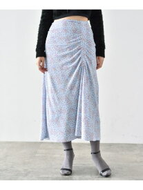 【SALE／50%OFF】CODE A ｜ flower print skirt DRESSTERIOR ドレステリア スカート ロング・マキシスカート ブルー ブラック【RBA_E】【送料無料】[Rakuten Fashion]
