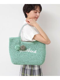 【SALE／32%OFF】【軽量・A4収納可】ポンポンチャームペーパーロゴトートバッグ Dessin デッサン バッグ トートバッグ グレー イエロー ネイビー グリーン ベージュ【RBA_E】【送料無料】[Rakuten Fashion]