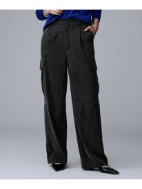 【SALE／66%OFF】【大人きれいめ/ストレート/ワイド】キュプラカーゴパンツ UNTITLED アンタイトル パンツ その他のパンツ ブラック カーキグリーン【RBA_E】【送料無料】[Rakuten Fashion]