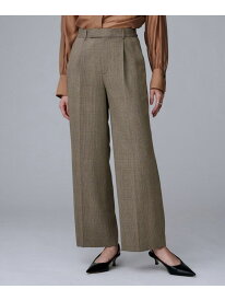 【SALE／68%OFF】【セットアップ可/洗える】ウールライク ワイドパンツ UNTITLED アンタイトル パンツ その他のパンツ グレー ブラウン【RBA_E】【送料無料】[Rakuten Fashion]