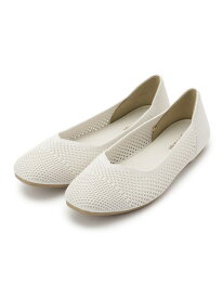 【SALE／20%OFF】【洗える】透かし編みニットパンプス SHOO・LA・RUE シューラルー シューズ・靴 パンプス ブラック ゴールド ホワイト シルバー【RBA_E】[Rakuten Fashion]