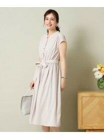【SALE／37%OFF】【UVケア/吸水速乾/洗濯機OK/洗濯後しわになりにくい】麻調合繊ワンピース＜ラク服シリーズ＞ ITS' DEMO イッツデモ ワンピース・ドレス その他のワンピース・ドレス ブルー グレー ネイビー【RBA_E】【送料無料】[Rakuten Fashion]