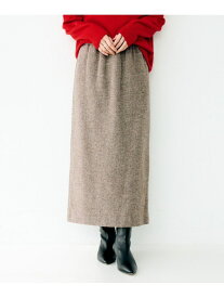 【SALE／40%OFF】ツィードスカート UNTITLED アンタイトル スカート ロング・マキシスカート ブラウン グレー【RBA_E】【送料無料】[Rakuten Fashion]