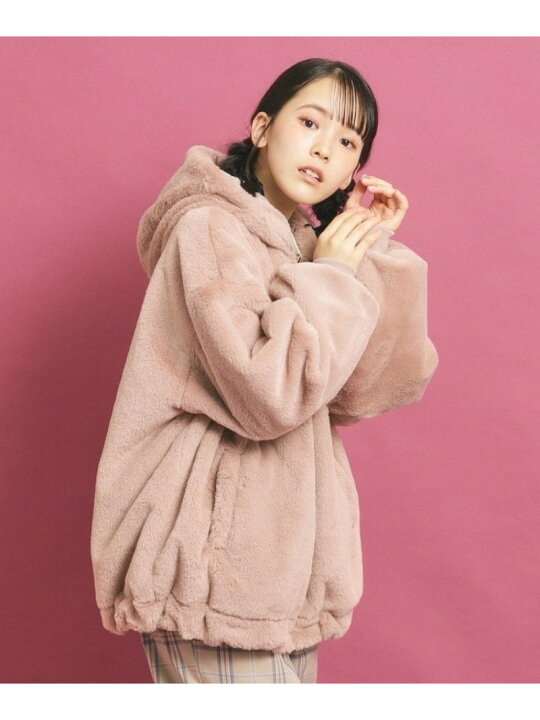 楽天市場】【SALE／50%OFF】【フーディ付き】モコモコ リバーシブル  