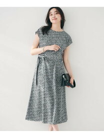 【SALE／30%OFF】【きれいめ/洗える/夏ワンピ】モザイク柄ワンピース UNTITLED アンタイトル ワンピース・ドレス その他のワンピース・ドレス ブラック グリーン【RBA_E】【送料無料】[Rakuten Fashion]