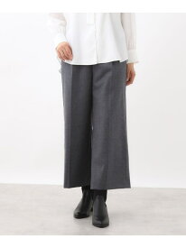 【腰周りすっきり◎】ワイドクロップドパンツ Reflect リフレクト パンツ その他のパンツ グレー ネイビー ブラック【送料無料】[Rakuten Fashion]