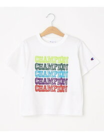 【Champion】カラフルロゴTシャツ SHOO・LA・RUE シューラルー トップス カットソー・Tシャツ ホワイト ブラック[Rakuten Fashion]