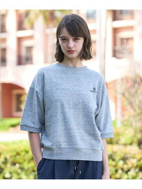 【セットアップ可/ウォッシャブル】ストレッチ裏毛ハーフスリーブプルオーバー DRESSTERIOR ドレステリア トップス カットソー・Tシャツ グレー【送料無料】[Rakuten Fashion]