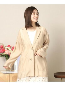 【SALE／30%OFF】【手洗い可】シアージャケット ITS' DEMO イッツデモ ジャケット・アウター テーラードジャケット・ブレザー ベージュ ブラック【RBA_E】【送料無料】[Rakuten Fashion]