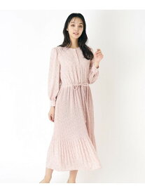 【洗える/ウエストリボン付き/同柄アイテムあり】マノーローズ柄ワンピース LAURA ASHLEY ローラ アシュレイ ワンピース・ドレス その他のワンピース・ドレス ピンク ブルー【送料無料】[Rakuten Fashion]