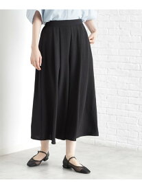 【SALE／10%OFF】フレアスカーチョ【防シワ/接触冷感/洗濯機OK/セットアップ可】 THE SHOP TK ザ ショップ ティーケー パンツ その他のパンツ ベージュ ブルー ブラック【RBA_E】【送料無料】[Rakuten Fashion]