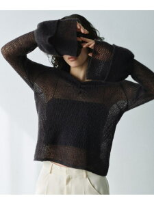 �ySALE�^50%OFF�zbell sleeve mohair pullover CODE A �R�[�h�G�[ �g�b�v�X �j�b�g �O���[ �O���[�� �p�[�v�� �z���C�g�yRBA_E�z�y���������z[Rakuten Fashion]