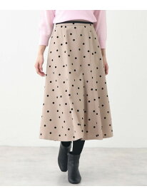 【SALE／60%OFF】【夏SALE】ドットプリントフレアスカート Reflect リフレクト スカート その他のスカート ネイビー ブラウン ブラック【RBA_E】【送料無料】[Rakuten Fashion]