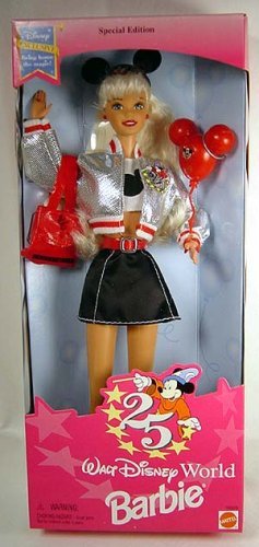 Disney ディズニー Barbie バービー - Walt Disney ディズニー World 25th Anniverary Doll 人形  ドール | ワールドセレクトショップ