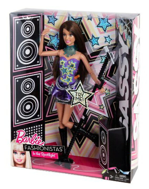 楽天市場】バービーBarbie Fashionistas In The Spotlight Sassy Doll 