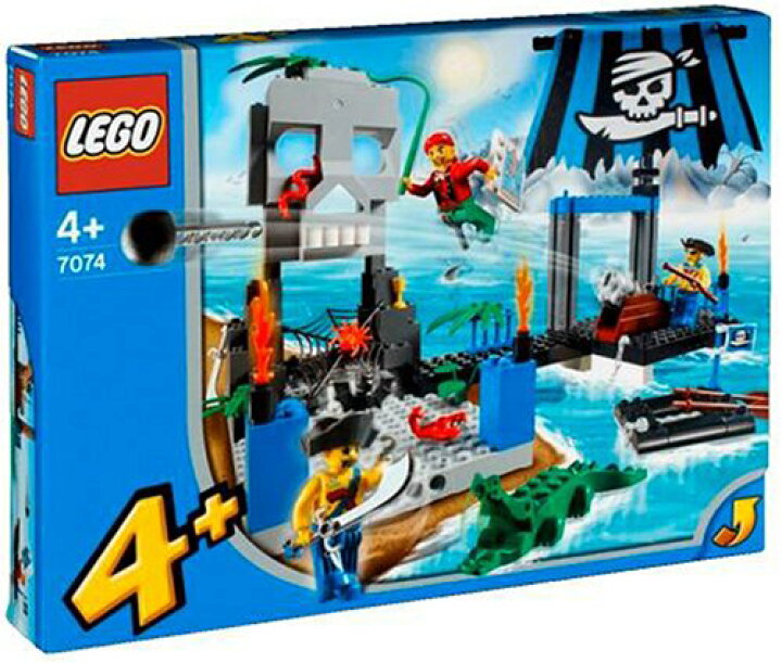 楽天市場】LEGO レゴ パイレーツジュニア ガイコツ島 7074 : ワールド 