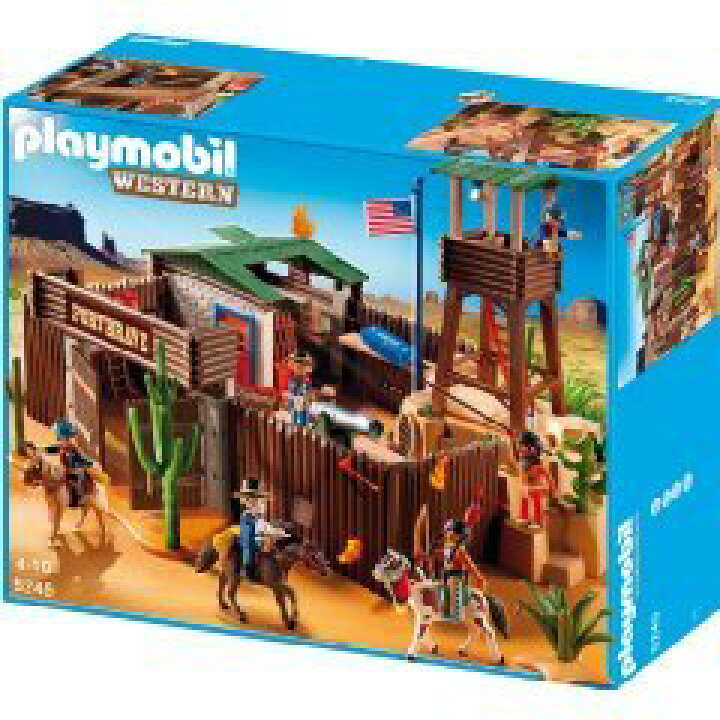 楽天市場】PLAYMOBIL プレイモービル 5245 - Groes Western-Fort 