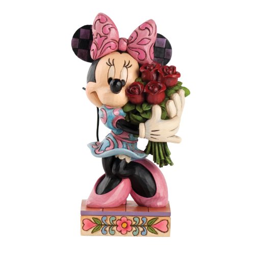 【爆買い！】 by Traditions Disney Enesco フィギュア Jim 6.5-Inch Figurine, Roses with Mouse Minnie Shore フィギュア
