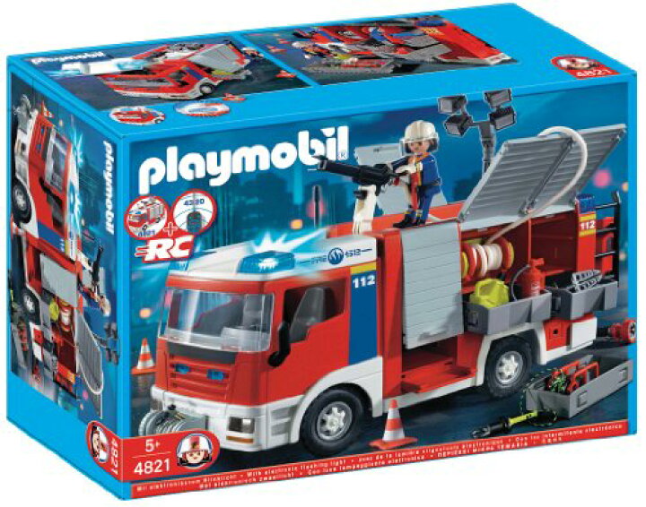 楽天市場】プレイモービル消防車消防士Playmobil Fire Engine Fireman 