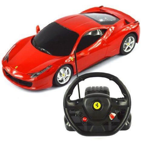 1:18 Scale Ferrari 458 送料無料 Italia Model ラジコンカー controller COLOR: Steering 最上の品質な With おもちゃ RED