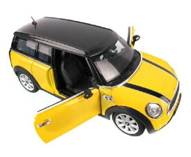 RASTAR 1/24 Mini Clubman Alloy Diecast Model Yellow Car-37400ミニカー モデルカー ダイキャスト