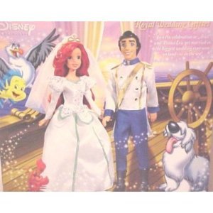 【後払い手数料無料】 Mattel Disney WEDDING ROYAL Mermaid Ariel Princess ディズニー インテリアホビー