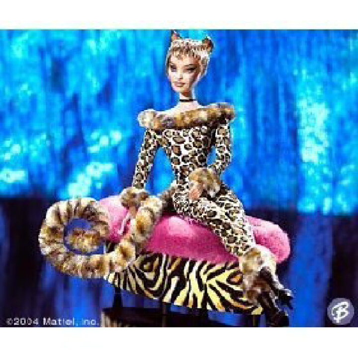 楽天市場】Mattel マテル社 Lounge Kitties Leopard Barbie バービー 