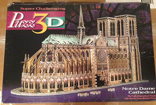 本格仕様の立体模型☆ノートルダム大聖堂 ３Dジグソーパズル(952ピース