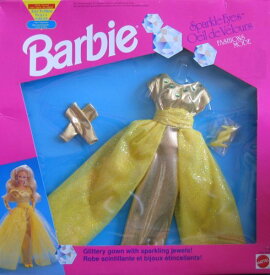 バービー Barbie Sparkle Eyes Fashions - Easy To Dress ドレス (1991 Canadian Box) ドール 人形 フィ