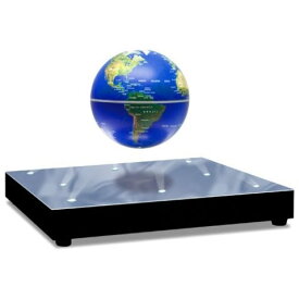 浮遊・回転型の地球儀。青色LEDで美しくライトアップ。 World Stage 3インチ Levitating Globe