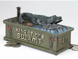 Design Toscano King of the Swamp Alligator Authentic Foundry Iron Mechanical Bank