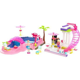 バービー Mega Bloks メガブロックス Barbie Build \'n Style Pool Party Play 人形 ドール おもちゃ